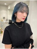 韓国ヘア　韓国風顔まわりカット　高校生カラー　ブリーチカラー