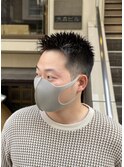 日本橋ビジネスマンショートヘア ソフモヒ風刈り上げ