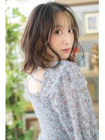 カバーヘア ブリス 戸田公園西口店(COVER HAIR bliss)&nbsp;韓国風インナーカラー大人ハイライトロブh2戸田公園20代30代40代