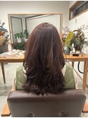 レイヤー×ピンクベージュ