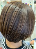 髪質改善　プレミアムカラー　まとまる艶ボブ@田代6/2
