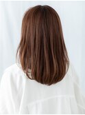 大人カシスブラウン小顔モテワンカール艶ロブe小山20代30代40代