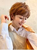  耳かけショートニュアンスパーマ