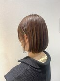 あごラインボブ ハイライト