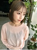 "NARUOKA"切りっぱなしボブ/ぷつっとボブ/ぱっつん前髪