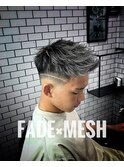 ホワイトメッシュ×スキンフェード