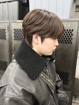 ギークス(GEEKS)&nbsp;【GEEKS渋谷】シースルーマッシュショートウルフ/マロンブラウン