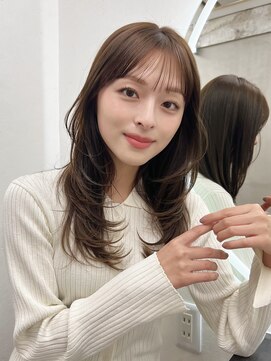 ガーデン 渋谷(GARDEN) ミディアムレイヤー/レイヤーカット/顔まわりカット/ワンカール