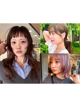 【トレンドもお任せ】顔周りカットで可愛く！トレンドのハッシュカットやレイヤーカットで印象チェンジ♪