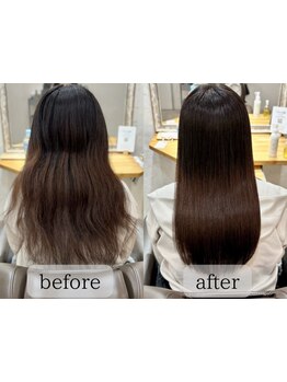 他に無い髪質改善ストレートで気になるクセ・うねり・広がりを抑え、思い通りにまとまる美髪へと導きます☆