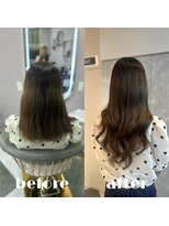 ガルボヘアー 心斎橋店(garbohair)&nbsp;プルエクステ/ブラウンカラー/心斎橋エクステ/当日予約OK