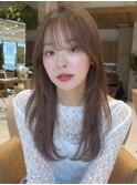 ロングヘア20代30代40代ストレートレイヤー前髪あり表参道