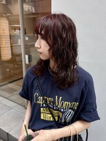 メルト 西梅田店(melt)&nbsp;日差しで可愛い暖色カラー×レイヤーパーマ