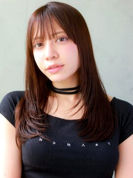 ガリカ 渋谷(Gallica) 大人っぽく顔まわりレイヤー×レイヤーカット×ショコラブラウン