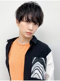 10代20代シースルーセンターパート韓国マッシュ黒髪