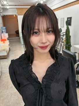 ハニーシブヤ(HONEY shibuya) ハッシュカットレイヤー/チャコールグレー/韓国風レイヤー3