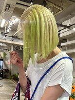 アポロ 横浜駅店(apollo)&nbsp;ブリーチ/ミディアムヘア/デザインカラー/フェイスフレーミング