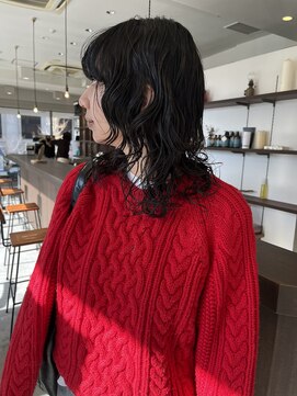 【杏】ミディアムパーマ