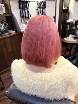 ベースヘアー(BASE hair) 《ブリーチあり》ピンクカラー