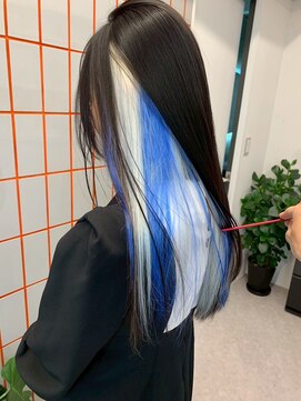 ペレ 原宿(PELE) ダブルカラー/ケアブリーチ/羽エクステ/原宿