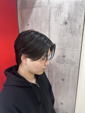 ヘアー ラボ エムツー(hair lab m2) ナチュラルセンターパート×メンズショート
