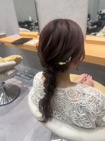 ヘアデザインファブロ イオンモール宮崎店(hair design FABRO.) お呼ばれヘア/結婚式ヘア/編みおろし