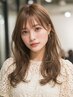 《透明感＆柔らかさのある質感》カット+ハイライトカラー　￥18500