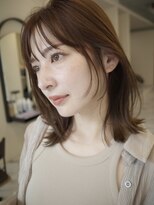 ヌヌ 渋谷 原宿 明治神宮前(nunu) レイヤーカットウルフカットボブグレージュオリーブべージュ