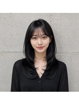 エイバヘア 新大久保(AVAHAIR)の写真/韓国風レイヤーカットの柔らかい質感で大人の色気を演出♪今までとは違うワンランク上の自分に出会える◎