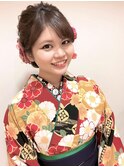 成人式 振袖 卒業式 袴 ヘアアレンジ　ルーズ　ダウンスタイル
