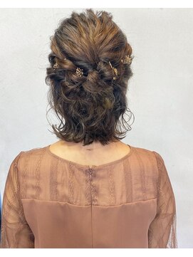 フィオーレ ヘアデザイン(FIORE hair design) ハーフアップ ボブアレンジ
