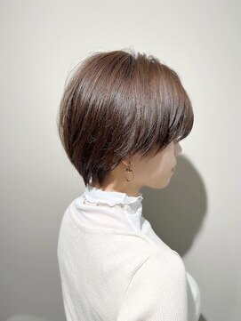ユミリーバイルコル(umily by RuCOR.) 大人かわいいショートボブ/ペールベージュ/セクションカラー