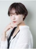 大人ヘルシーマッシュルームショート×暗めカラーダークアッシュ