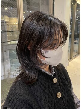 アクアオモテサンドウ(ACQUA omotesando) ＊ナチュラルウルフカット！ミディアムウルフセミロングウルフ