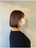 透明感ベージュとボブスタイル《 福島沙季 》