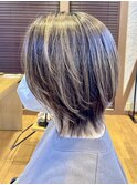 ショートボブ レイヤー ミディアム