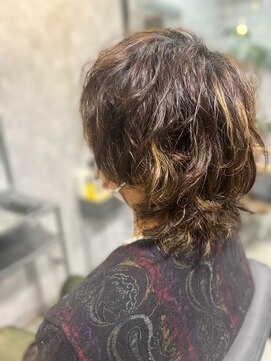 ヘアメイク リヴ(Hair Make Liv) ウルフ×メンズカット×ハイライト