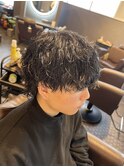 波巻きパーマ 波巻きウルフ