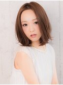 ふんわり外ハネのナチュラルボブ