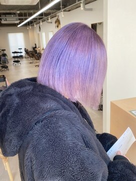 トト 船橋店(toto.) ピンクブラウン切りっぱなしボブ美髪くびれレイヤー小顔[西船橋]
