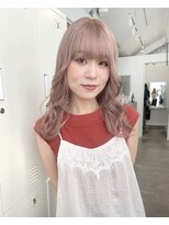 ケアブリーチ×ハイトーン×ピンクベージュ（表参道）