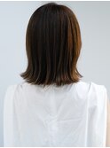 ◯波ウェーブパーマこなれミディアムパーマ薄めバング長めバング