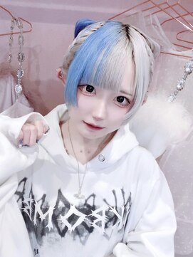 ドットハリス(.Hallis) デザインカラー/ホワイトブリーチ/ホワイトカラー/ヘアメ