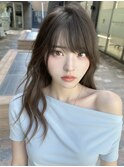 ウルフカットレイヤー透明感カラーグレージュブラウン