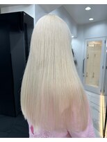 ラピス 渋谷本店(Lapis) ホワイトブロンド/シールエクステ/髪質改善/ブリーチカラー