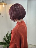 it. YUI  ブリーチなしWカラー ワインレッド
