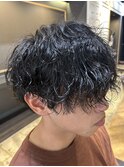 スペインカール/センター分け/ツイストパーマ/スパイラルパーマ
