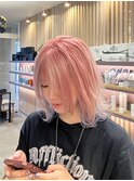 ハッシュカット/グレージュ/デザインカラー/綾瀬