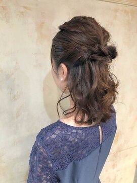フリックヘアサロン 梅田茶屋町2号店(FLICK HAIR SALON) ヘアセット/ヘアアレンジ/編み下ろし/ハーフアップ/結婚式