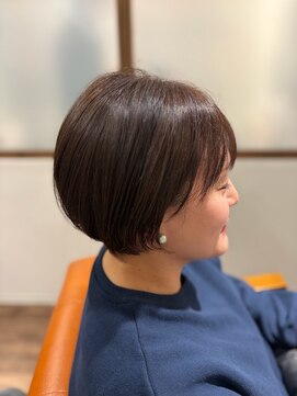 レアワンハナレ センター北美容院(lea/1 HANARE) 美髪縮毛矯正×ショートボブ